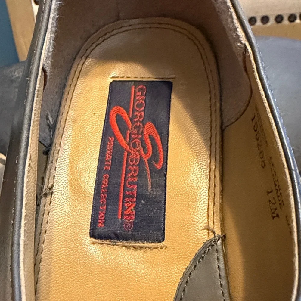 Giorgio Brutini Vintage Monk Strap Leather Loafers, Size 12
